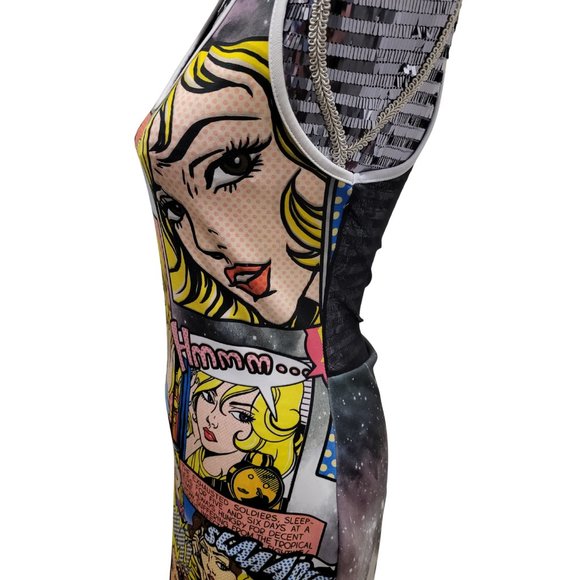Comic Cosmic Tank Dress - Picture 5 of 6